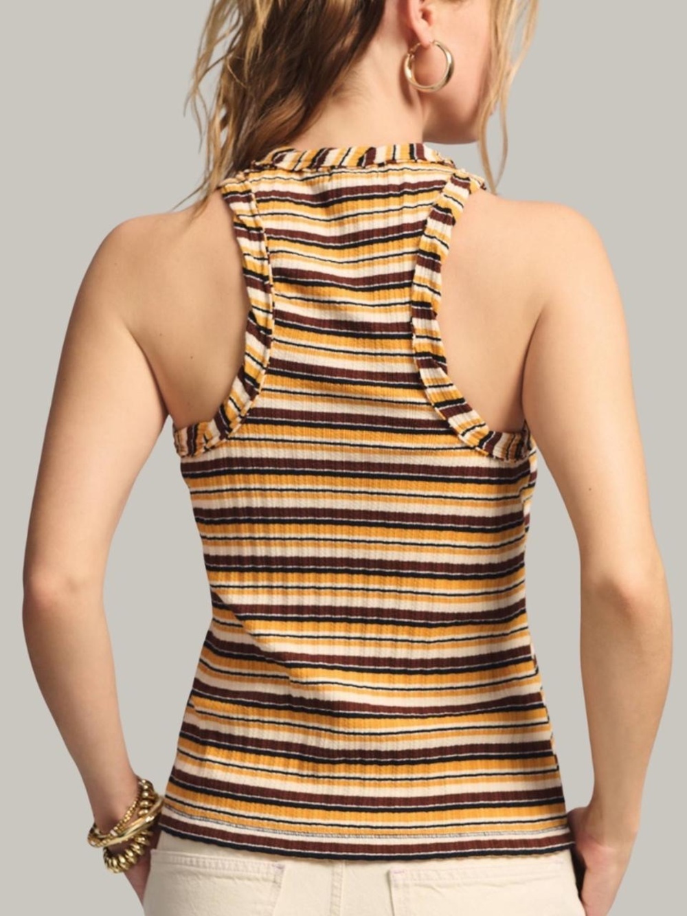 Anthropologie Pilcro Striped Tank Top | Size Medium - Picture 2 of 6